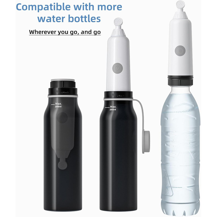 BIGCOW Portable Bidet with 3 Spray Modes | Electric Posteriour Wash | IPX7 Waterproof & Pressure Regulation | for Gentle Personal Hygiene, Postpartum Care, and Sensitive Skin Areas (Black)