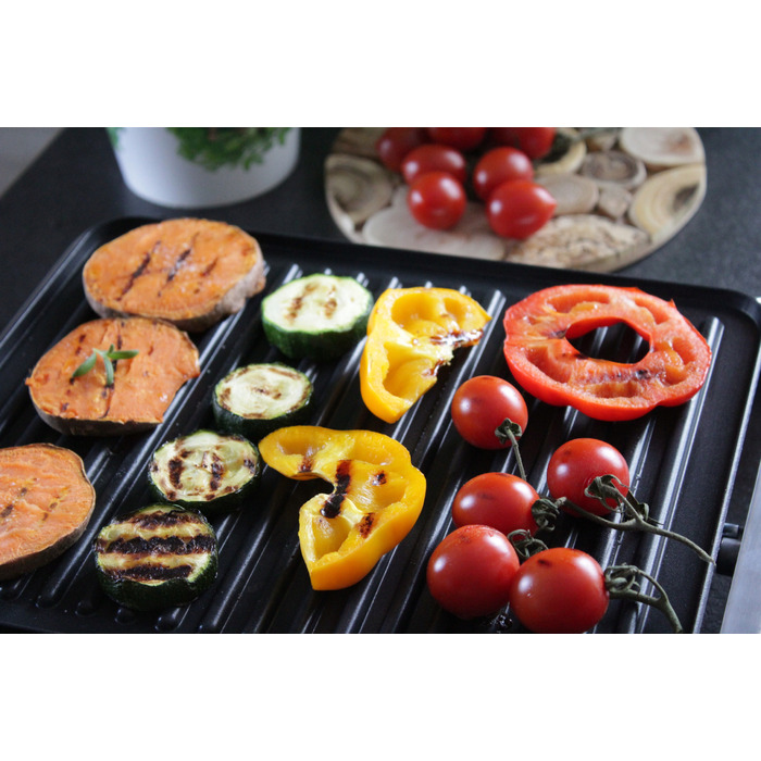 Електричний гриль-тостер розкладний для паніні та сендвічів, 2500 Вт, з таймером