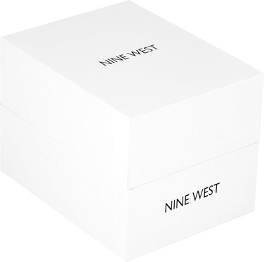 Жіночий наручний годинник Nine West з плетеним ремінцем (сітка), рожевий
