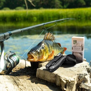 Інструмент для риболовлі Zite Fishing 12-в-1: плоскогубці, виймач гачків, ніж, інструмент для риболовлі з чохлом