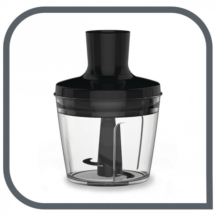 Ручний блендер Tefal QuickChef 2в1 HB659838, 1000 Вт, чорний