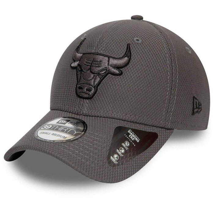 Кепка New Era Chicago Bulls 39Thirty Stretch NBA Сіра L-XL