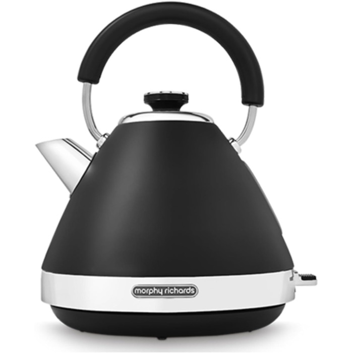 Morphy Richards Venture Pyramid Electric Kettle - Matte Black