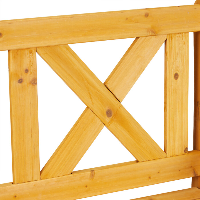 Relaxdays Garden Bench with Storage