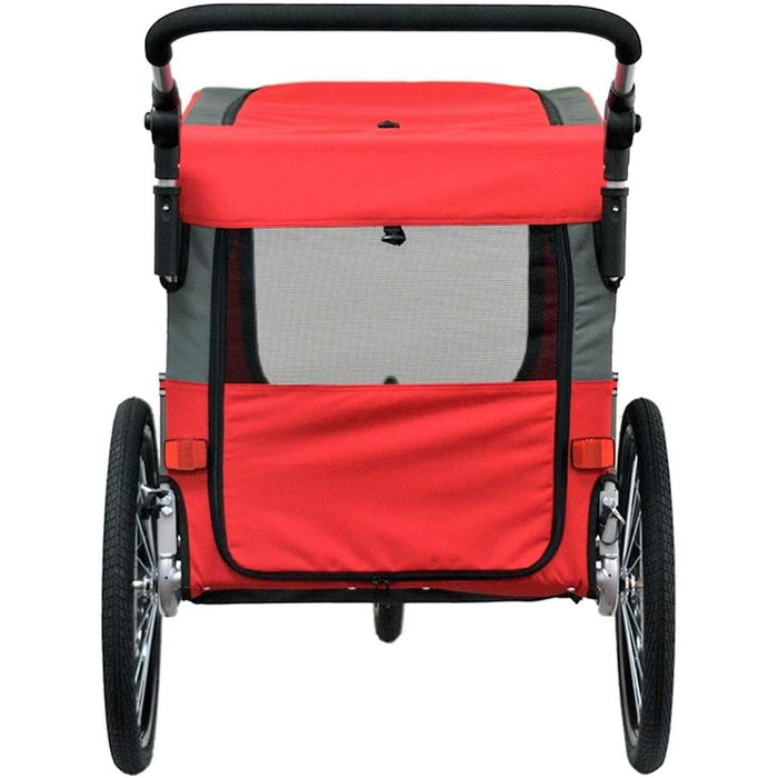 PAPILIOSHOP: Причіп для собак та котів, візок для тварин – 3 розміри, стабільний, комфортний, практичний (червоний)