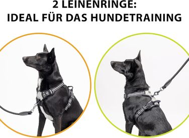 Шлейка для собак Ferplast середнього розміру, 2 гачки для контролю, шлейка від тяги, регульована, світловідбиваюча та дихаюча, ідеальна для тренувань, M, Бежево-коричнева