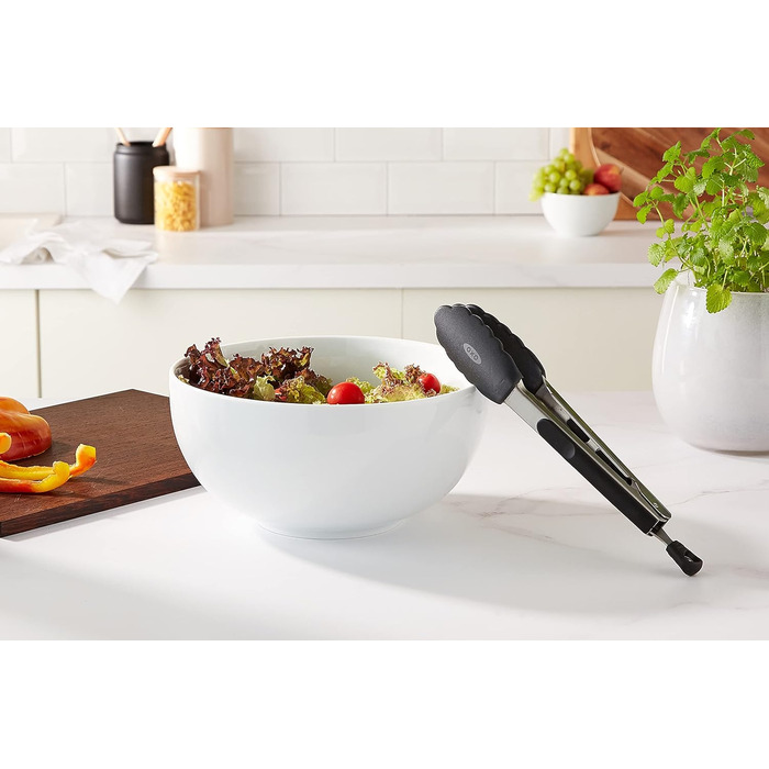 OXO Good Grips Grillzange: Жаростійкі щипці для гриля з нержавіючої сталі з силіконовими насадками, 23 см