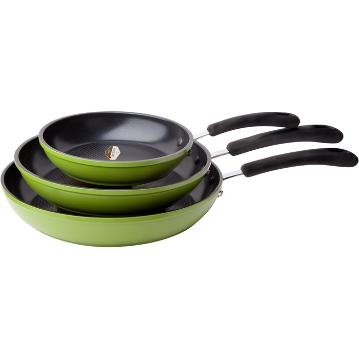 Набір сковорідок Ozeri Green Earth 3-Piece, 3 шт.