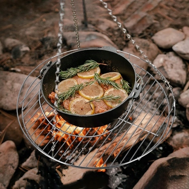 Садове вогнище CookKing зі сталі, 100 x 24 см
