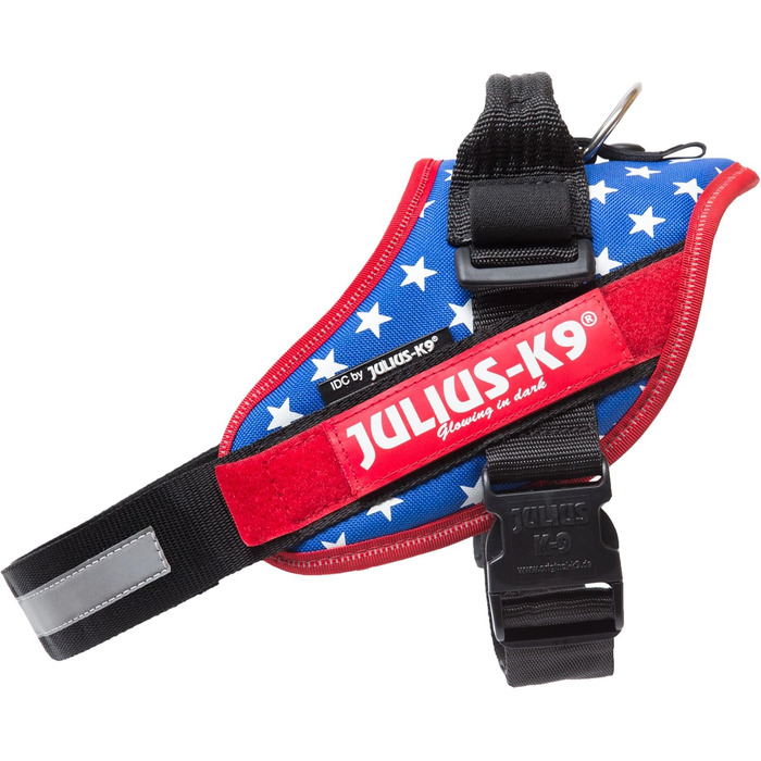 Шлейка Julius-K9 IDC Powergeschirr для собак Ameri-Canis, розмір M/0 (обхват грудей 58-76 см), з двома патчами