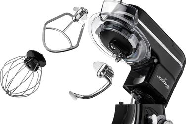 Lehmann Universal Kitchen Machine 3-in-1 Set | Stand Mixer with Planetary Mixing System | Multifunctional Kitchen Machine with Meat Grinder | Includes 1.5L Juice Extractor and 5L Stainless Steel Bowl