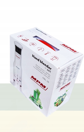 Погружний блендер MPM MBL-28 500 Вт, білий