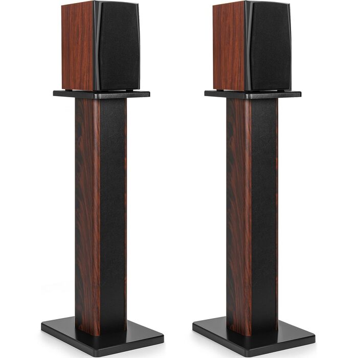 Підставки для акустики 90 см (35 дюймів) з дерева - міцні Hi-Fi підставки для домашнього кіно, універсальні підставки для настільних колонок, наповнювач піском (набір 2 шт.)