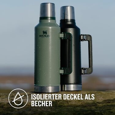 Термос Stanley Classic Legendary, 1893 мл, зелений (Hammertone Lake), нержавіюча сталь, BPA-Free, для гарячих та холодних напоїв