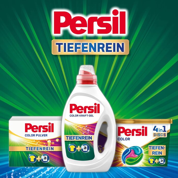 Капсули для прання Persil 4in1 Color DISCS для кольорових речей, технологія глибокого очищення, 16 шт
