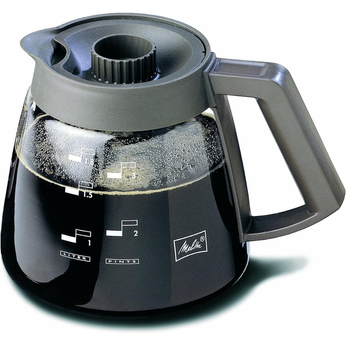 Melitta Glass Carafe, Replacement Coffee Pot for Filter Coffee Machines, Borosilicate Glass, 1.8 l