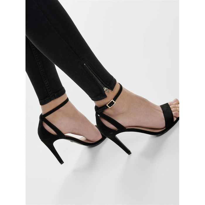 Жіночі джинси Only Kendell Skinny Fit, чорні, середньої посадки, укорочені (L/30L)