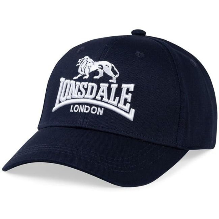 Кепка Lonsdale London Salford унісекс, темно-синій/білий, базова модель