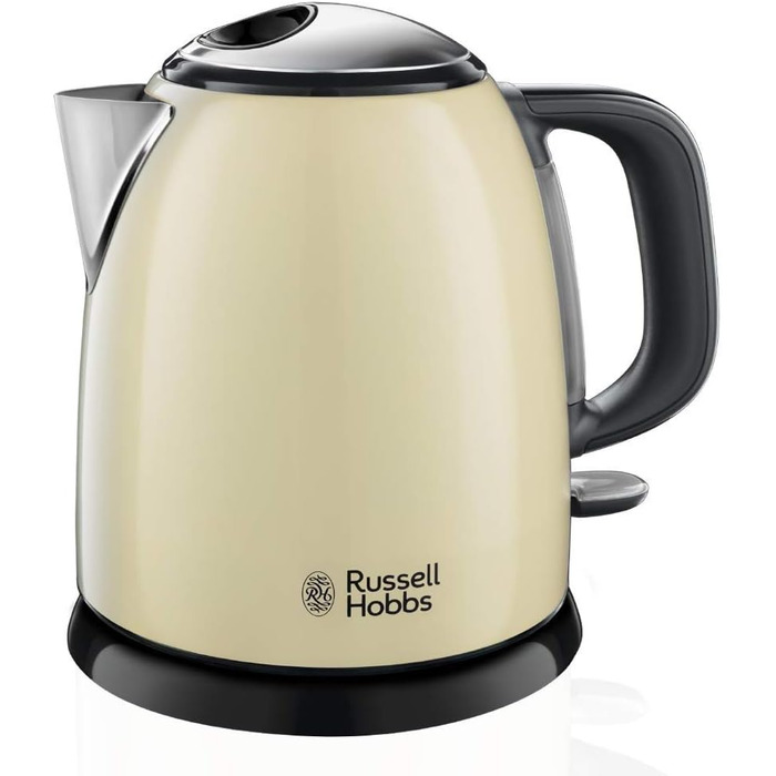 Електричний чайник Russell Hobbs 1 л, Edelstahl Creme (2400W, швидке кип'ятіння, фільтр від накипу, індикатор рівня води, компактний) 24994-70