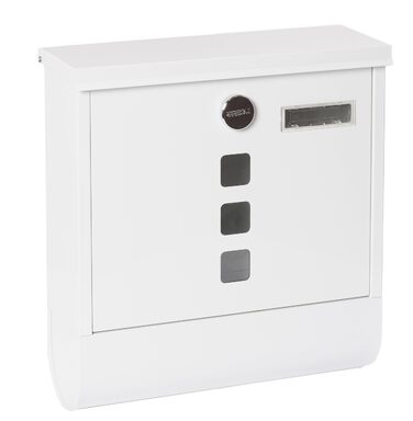 Поштовий ящик ARREGUI Chance E7005 сталевий з газетницею, сірий антрацит (DIN A4) | Настінний поштовий ящик з вікном та табличкою для імені