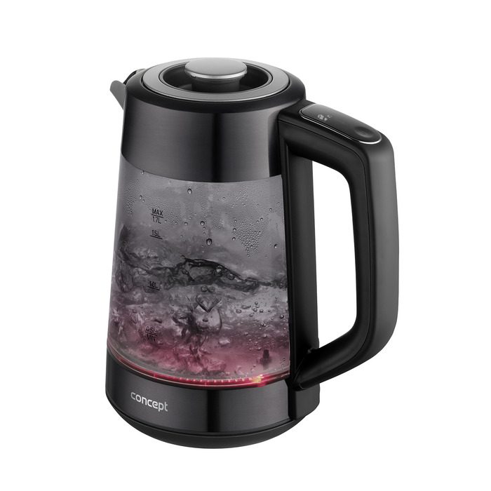 Електричний чайник Concept RK4195, 2200 Вт, 1,7 л, сріблястий/сірий