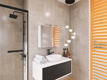 Підвісна шафа у ванну кімнату Better Home з дзеркалом, біла, 60 см