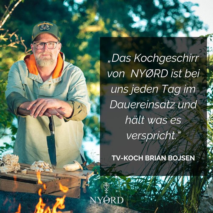 Ніж кухарський NYORD з дамаської сталі 20 см, ергономічна ручка, набір з магнітної підставки з акації