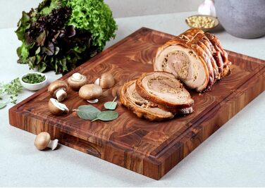 Дошка для нарізання та шинкування KESPER з дерева акації, 50 x 35 x 3,5 см, коричневий