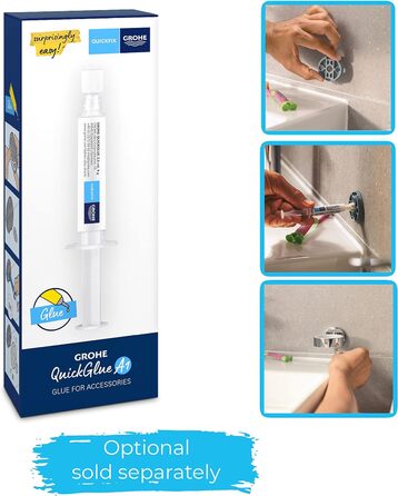 GROHE Start Cube Soap Dish with Holder (concealed mounting, material: glass/metal), chrome, 41096000