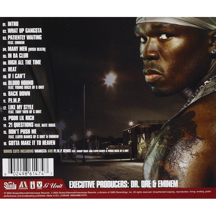 50 Cent - Get Rich Or Die Tryin' (Explicit Lyrics) - Оригінальний альбом, хіп-хоп, реп