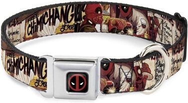 Нашийник для собак Buckle-Down Deadpool Kills Deadpool, L, 3.8 см, універсальний