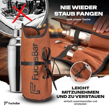 Premium 7-Piece Cocktail Shaker Set with Carrying Case & Recipe Cards - Complete Bar Accessory Set for Home & Travel