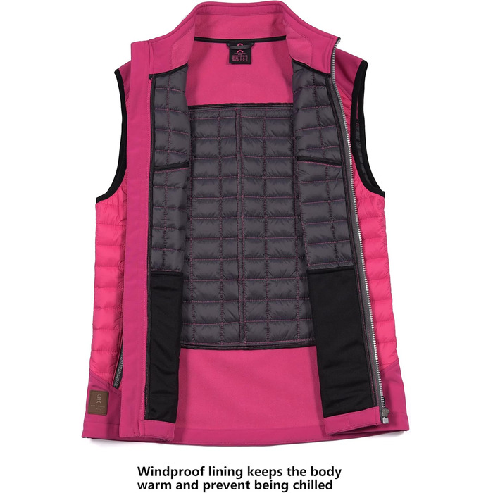 Жіноча жилетка Little Donkey Andy Leicht Puffer Weste, тепла безрукавка для хайкінгу, подорожей та бігу, колір рудий
