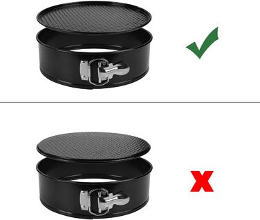 Набір форм для випікання тортів, круглі, знімний дно, антипригарне покриття, 3 розміри (10.2см, 18см, 22см)