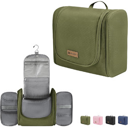 Водонепроникний дорожній органайзер для косметики та туалетних аксесуарів (зелений)