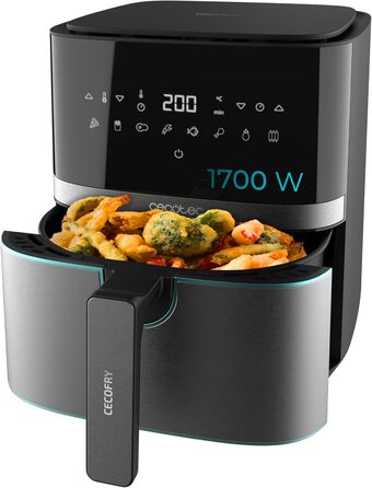 Фритюрниця Cecotec Cecofry Full Inox 5500 Pro 5.5 л, 1700 Вт, без масла, PerfectCook, з аксесуарами, нержавіюча сталь
