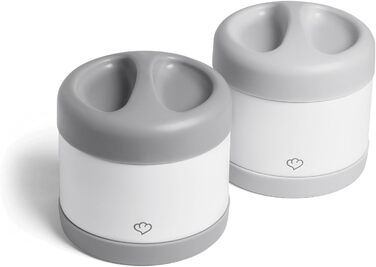 SPRINGLANE Ice Cream Container Set of 2, 500 ml, Stainless Steel, Ice Cream To Go Container, Freezer Box