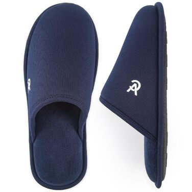 Чоловічі тапочки VeraCosy зручні, з антиковзким покриттям, піна з пам'яті, 44/45 EU, темно-синій
