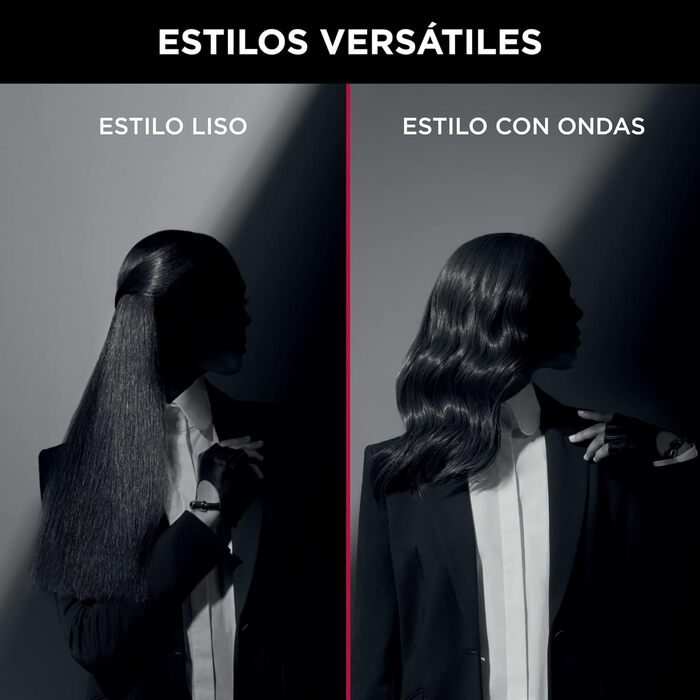 Випрямляч для волосся Rowenta x Karl Lagerfeld SF411L Extra Liss з керамічним покриттям, чорний