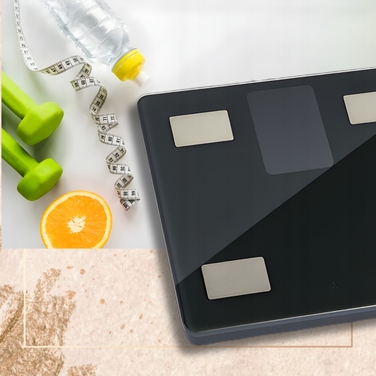 Електронні ваги для ванної DaoLong з вимірюванням BMI, до 226 кг, чорні