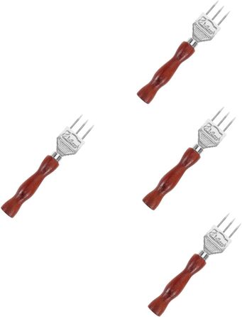 MAGICLULU 4-Piece Trident Ice Pick Mashers for Cocktails Ice Mold Ice Scoop Ice Machine Bar Tool Ice Pick Bartender Ice Pick Tools for Ice Picking Carving Tools Stainless Steel