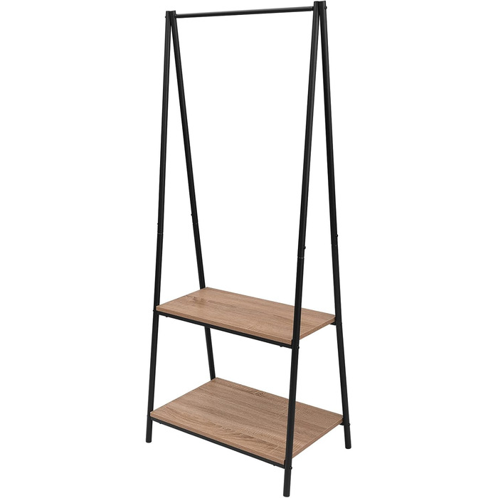 WOLTU Coat Rack Clothes Rack with Shelf Laundry Rack with Shoe Shelf Clothing Stand Shelves Bedroom