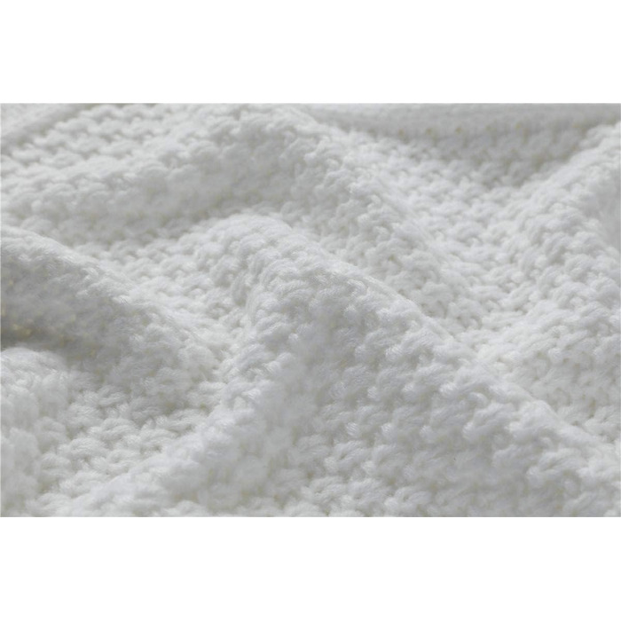 Жіночий в'язаний кардиган Cicy Bell з широкими рукавами-ліхтариками, білий, оверсайз XL