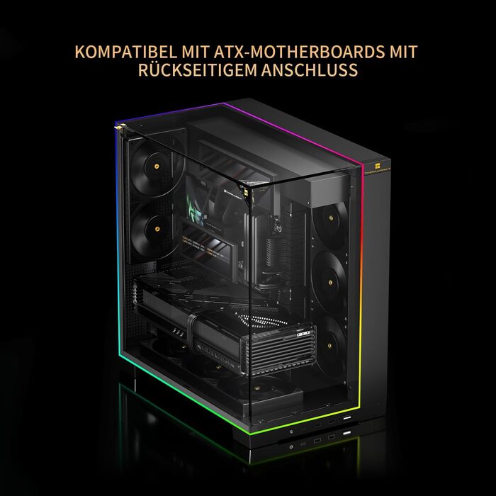 Ігровий корпус Thermalright TR A70 Vision ATX з LCD-дисплеєм 9.16'', панорамною підсвіткою та підтримкою 8 вентиляторів