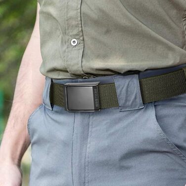 Тактичний пояс чоловічий BESTKEE, 3.8 см, нейлон, металева блискавка, розмір M (91-105 см)