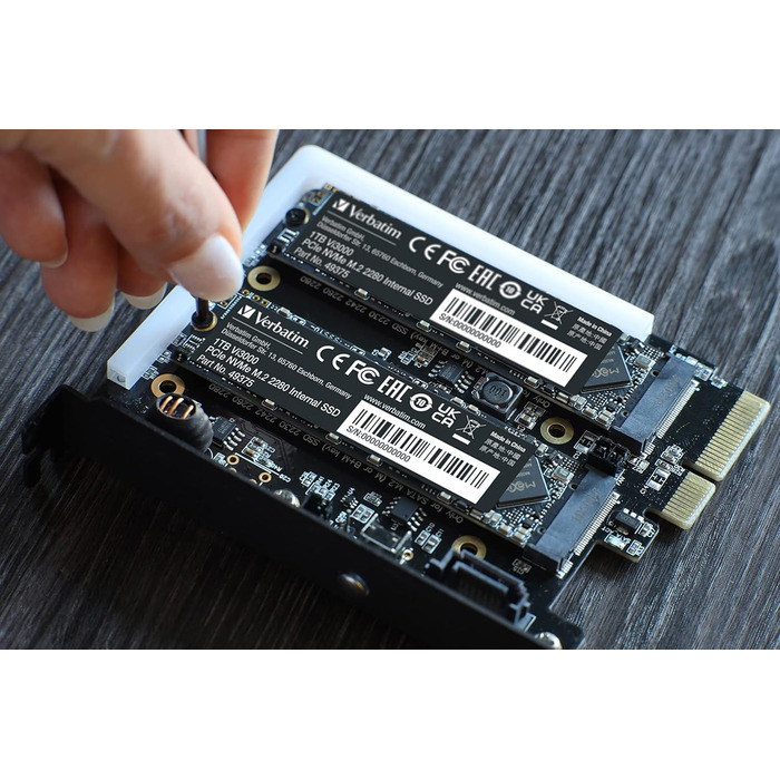 Verbatim Vi3000 NVMe SSD 1 TB: Швидкий M.2 SSD для ПК та ноутбука, PCIe Gen 3, 3.100 MB/s