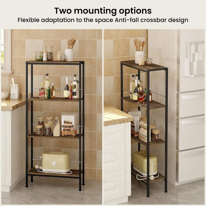 WOLTU 4-Tier Corner Shelf