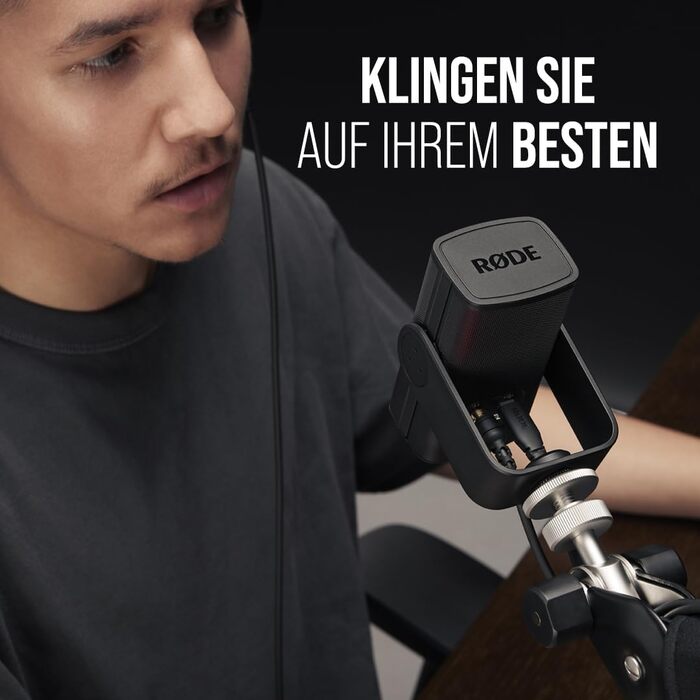RØDE X XCM-50: Професійний USB-мікрофон з конденсатором для стрімінгу та ігор, чорний
