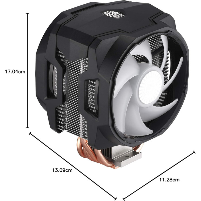 Система охолодження CPU Cooler Master MasterAir MA610P ARGB з двома радіаторами та 6 тепловими трубами