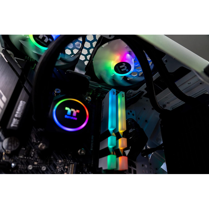 Корпус Thermaltake AH T200 Snow для Micro-ATX з 2 скляними панелями та дизайном гелікоптера, білий